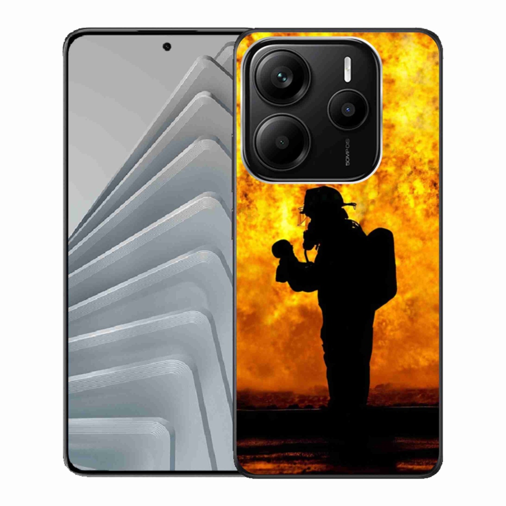 Gélový kryt mmCase na Xiaomi Redmi Note 14 5G - hasič