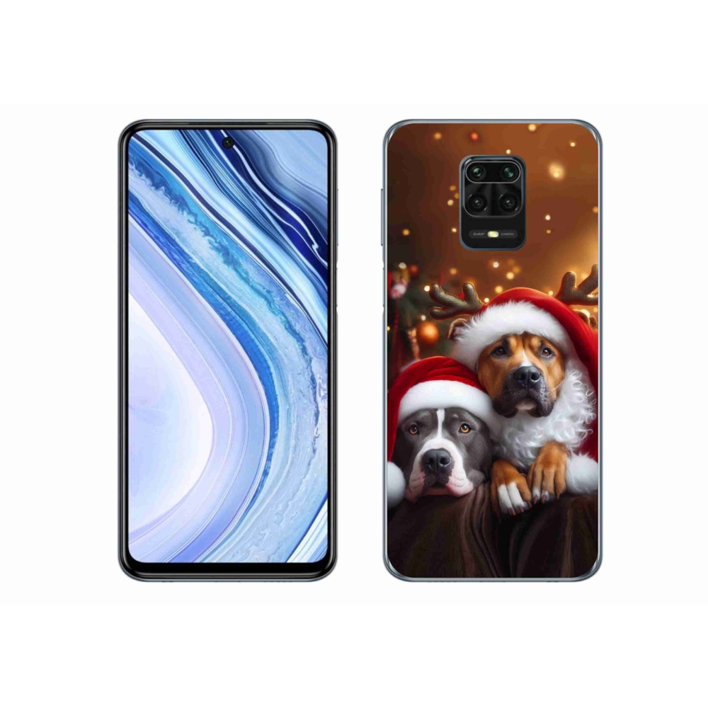 Gélový kryt mmCase na Xiaomi Redmi Note 9S - vianočné psy