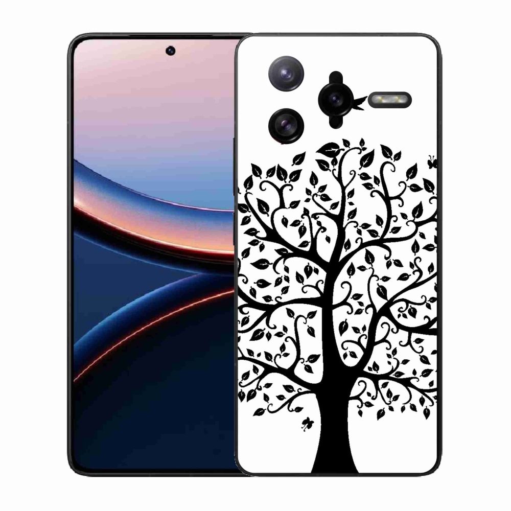 Gélový kryt mmCase na Xiaomi Poco F7 Ultra - čiernobiely strom
