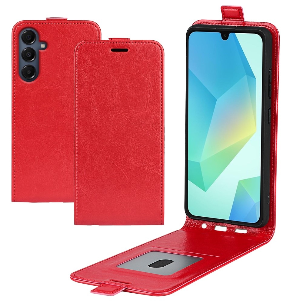 Vertical knižkové púzdro na Samsung Galaxy A17 5G - červené