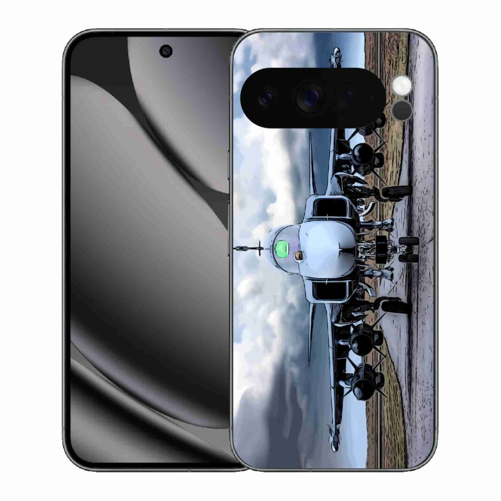 Gélový kryt mmCase na Google Pixel 10 Pro XL - vojenské lietadlo