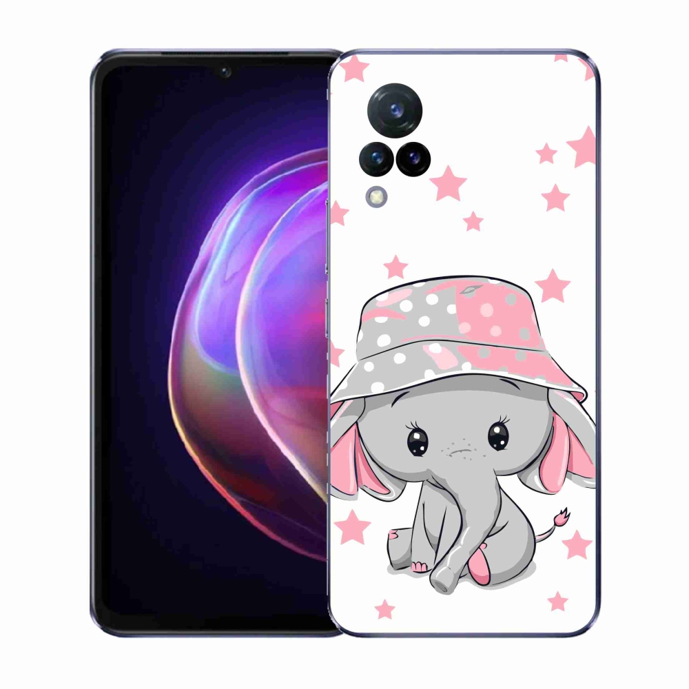 Gélový kryt mmCase na Vivo V21 4G/5G - ružový slon