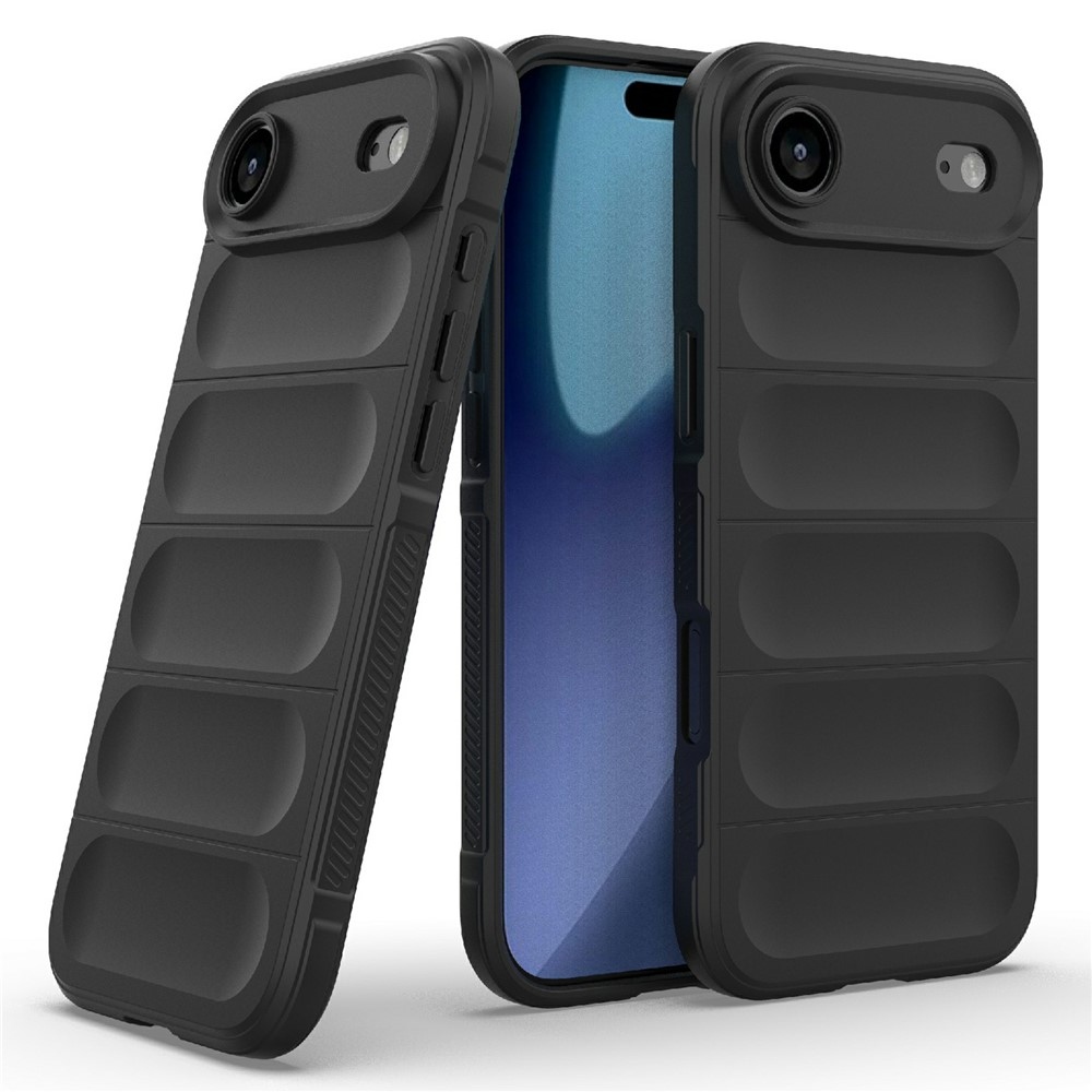 Rugg odolný gélový obal na iPhone 17 Air - čierny