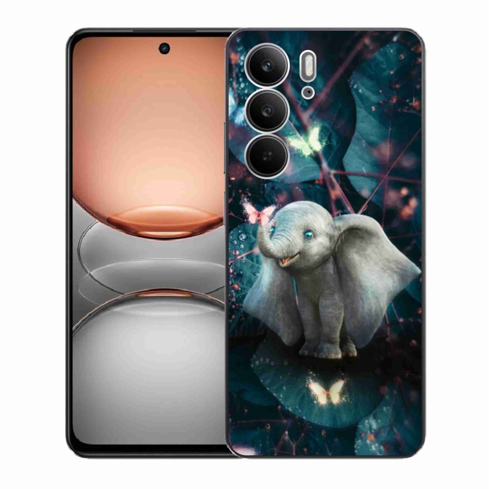 Gélový kryt mmCase na Realme C75 - roztomilý slon