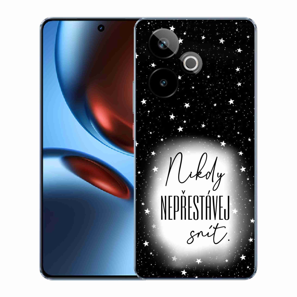 Gélový kryt mmCase na Realme GT 7 5G/GT 7T 5G - citát 1 bieločierne pozadie