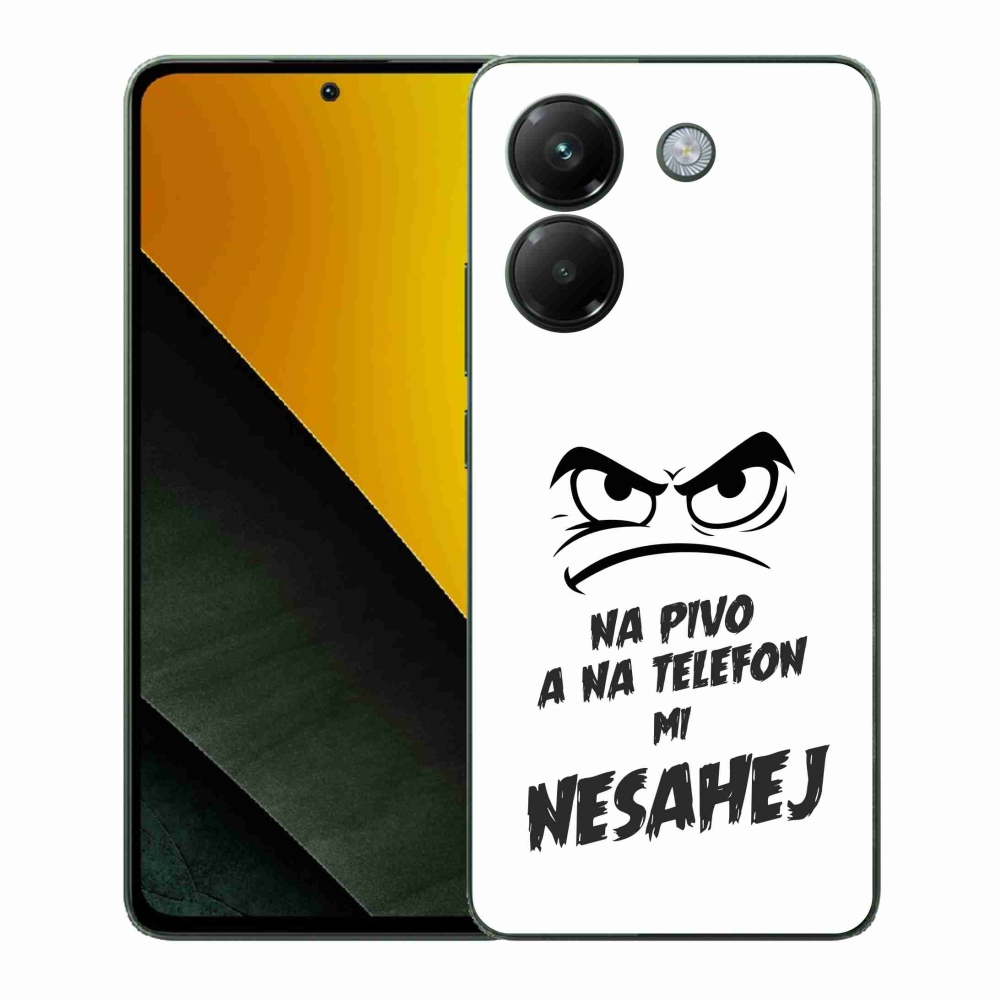 Gélový kryt mmCase na Xiaomi Poco M7 Pro 5G - pivný motív 2 biele pozadie