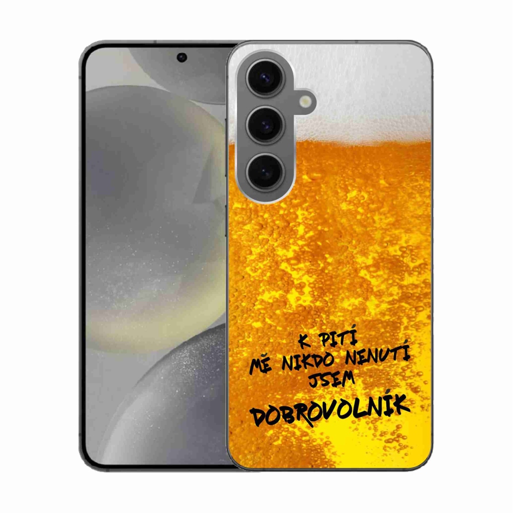 Gélový kryt mmCase na Samsung Galaxy S24 - pivný motív 4