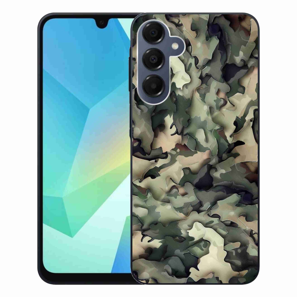 Gélový kryt mmCase na Samsung Galaxy A16 4G/5G - maskáčový vzor 9