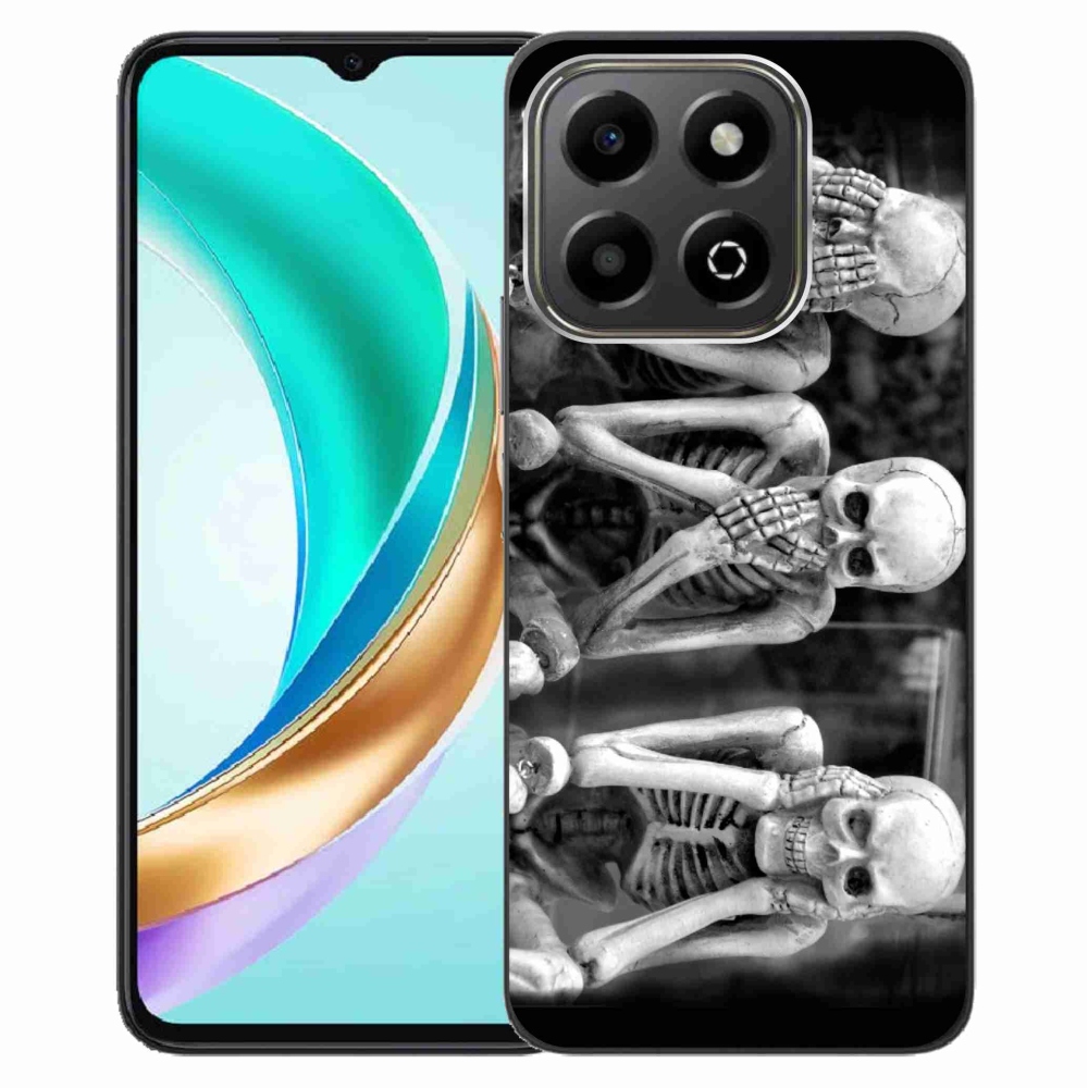 Gélový kryt mmCase na Honor X6b - kostlivci