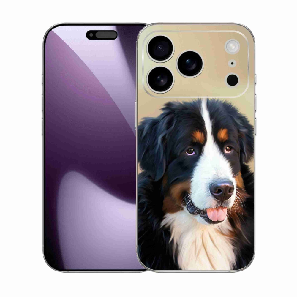 Gélový kryt mmCase na iPhone 17 Pro - bernský salašnícky pes