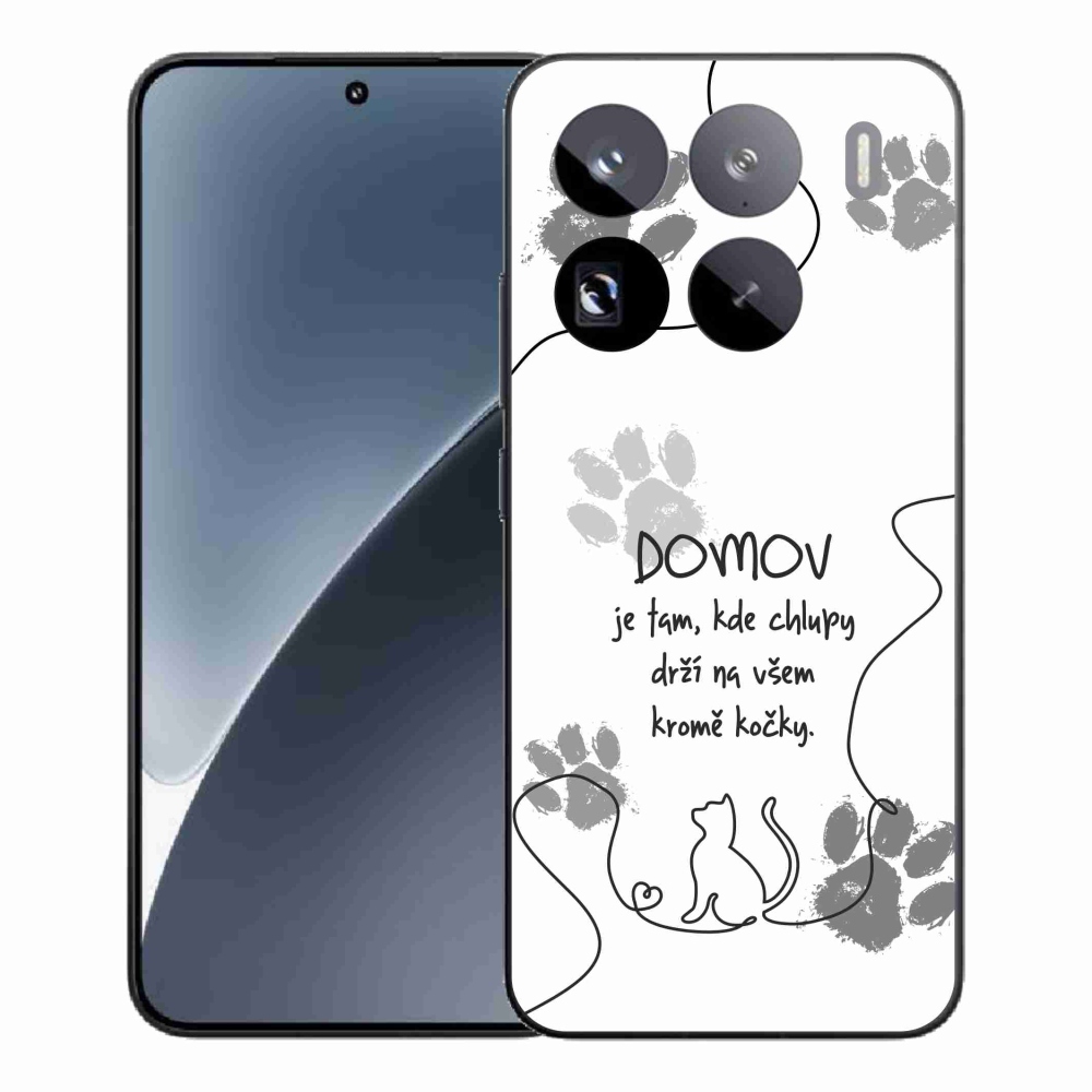 Gélový kryt mmCase na Xiaomi 15 Pro - mačacie motív biele pozadie