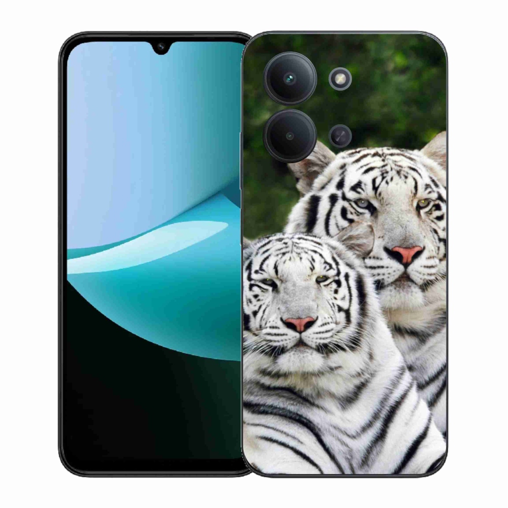 Gélový kryt mmCase na Xiaomi Redmi 15C 4G (171mm)/Poco C85 4G (171mm) - bieli tigre