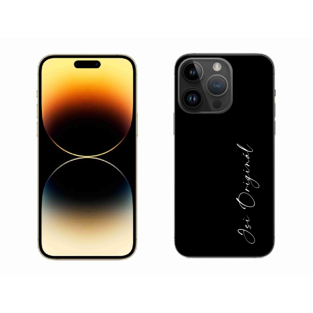 Gélový kryt mmCase na iPhone 14 Pro Max 6.7 - si originál čierne pozadie