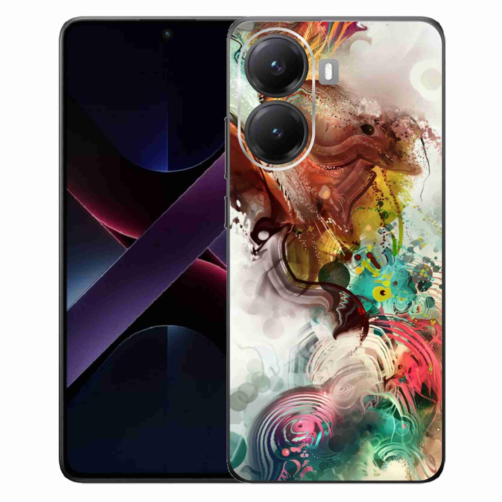 Gélový kryt mmCase na Xiaomi Poco X7 Pro 5G - abstrakt 1