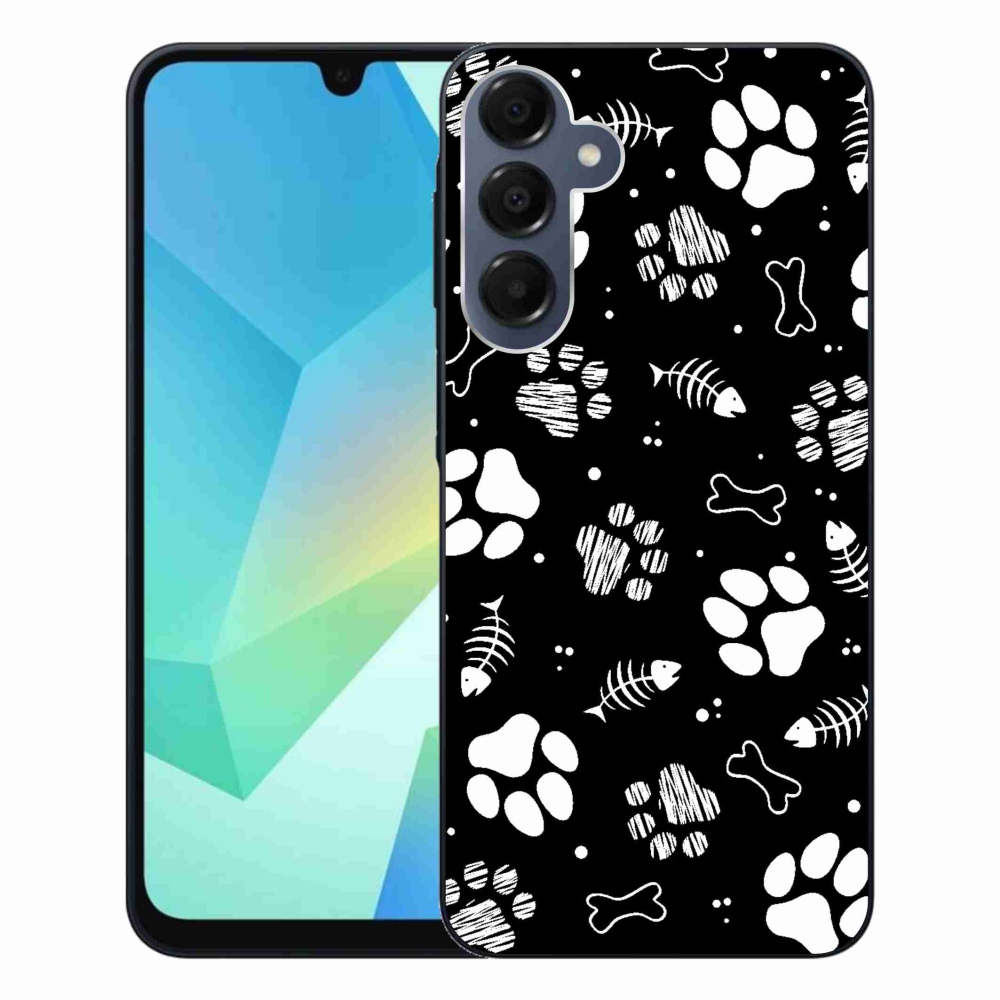 Gélový kryt mmCase na Samsung Galaxy A16 4G/5G - psie labky