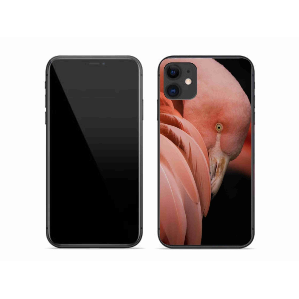 Gélový kryt mmCase na iPhone 11 - plameniak 3