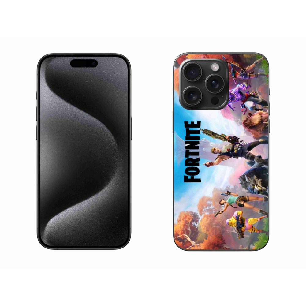 Gélový kryt mmCase na iPhone 15 Pro Max - fortnite 1