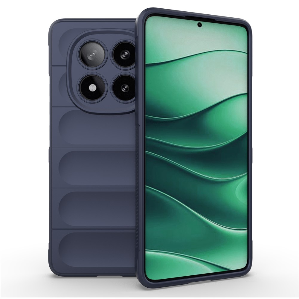 Rugg odolný gélový obal na Xiaomi Redmi Note 14 Pro 5G/Poco X7 5G - tmavomodrý
