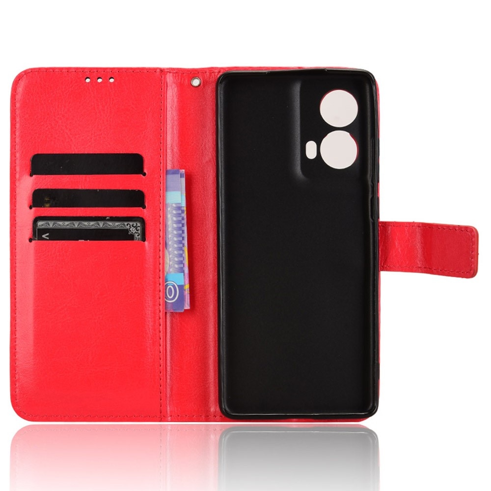 Crazy knižkové púzdro na Motorola Moto G85 5G - červené