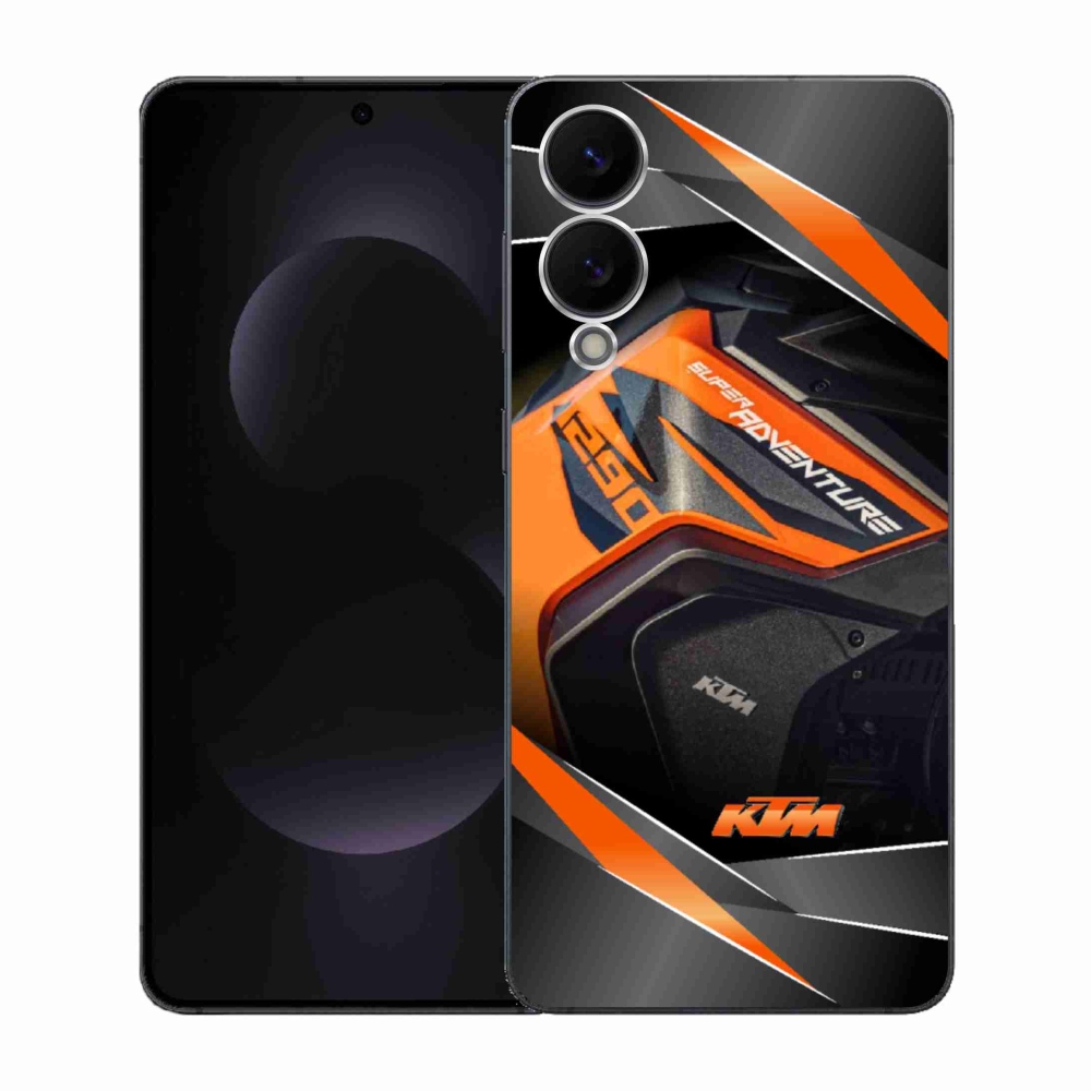Gélový kryt mmCase na Samsung Galaxy S25 Edge - motorka ktm