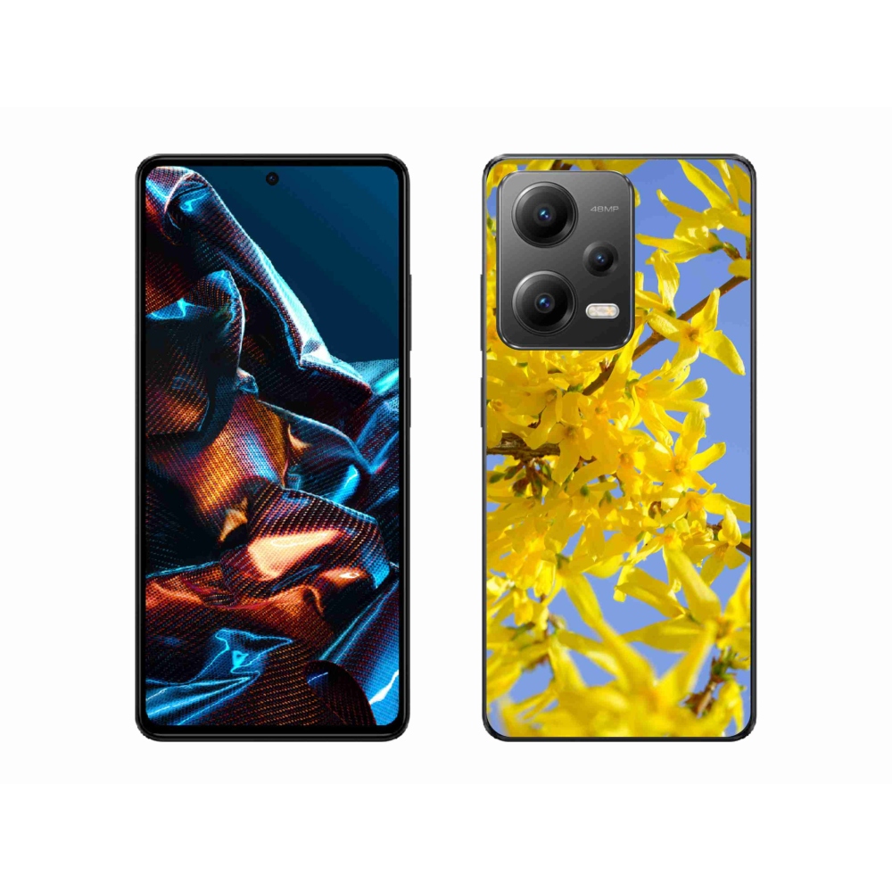 Gélový kryt mmCase na Xiaomi Redmi Note 12 Pro 5G - žlté kvety