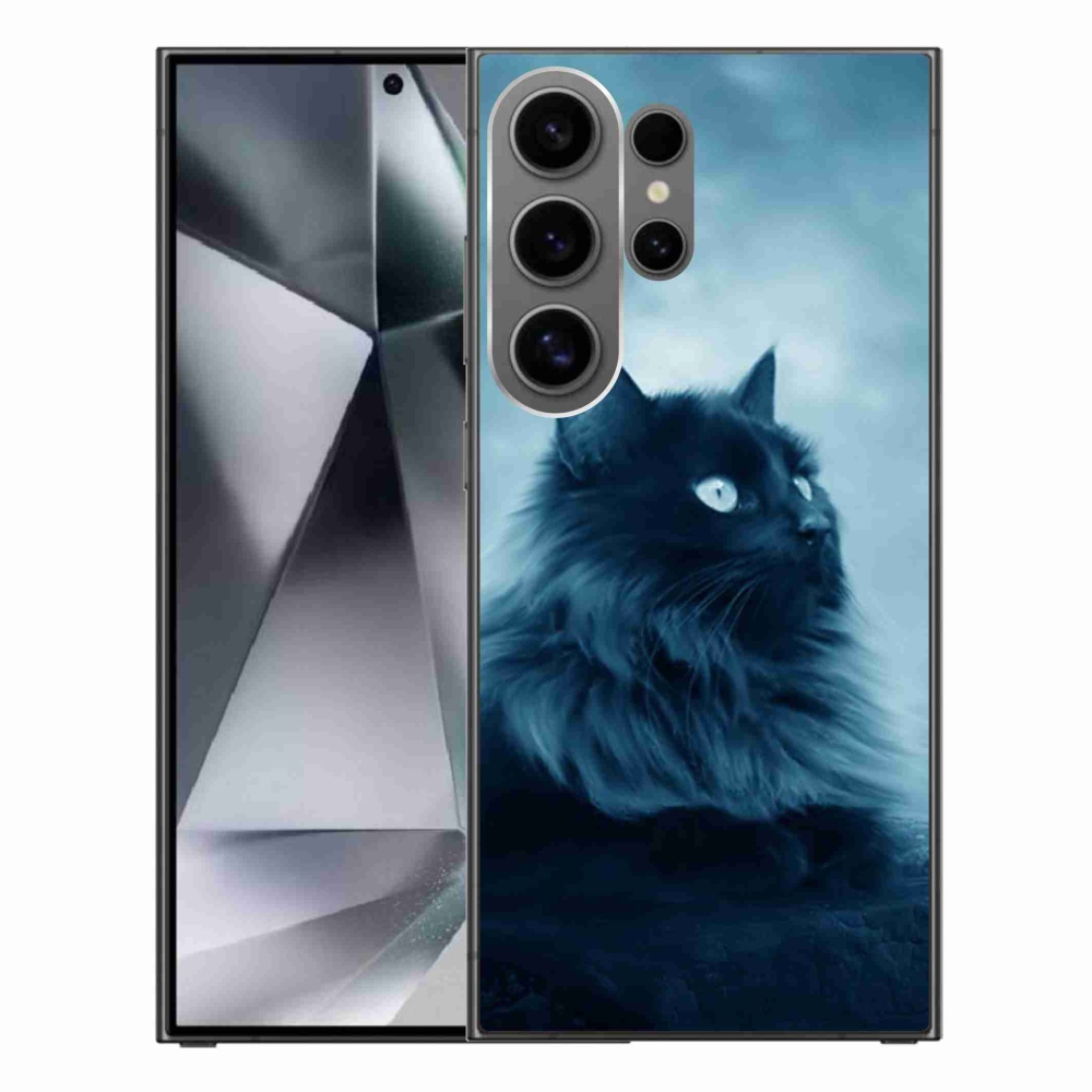 Gélový obal mmCase na Samsung Galaxy S24 Ultra - čierna mačka 1