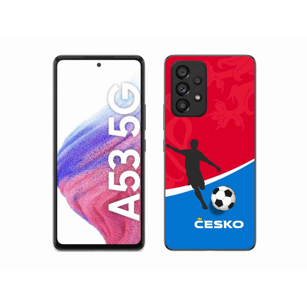 Gélový kryt mmCase na Samsung Galaxy A53 5G - futbal Česko