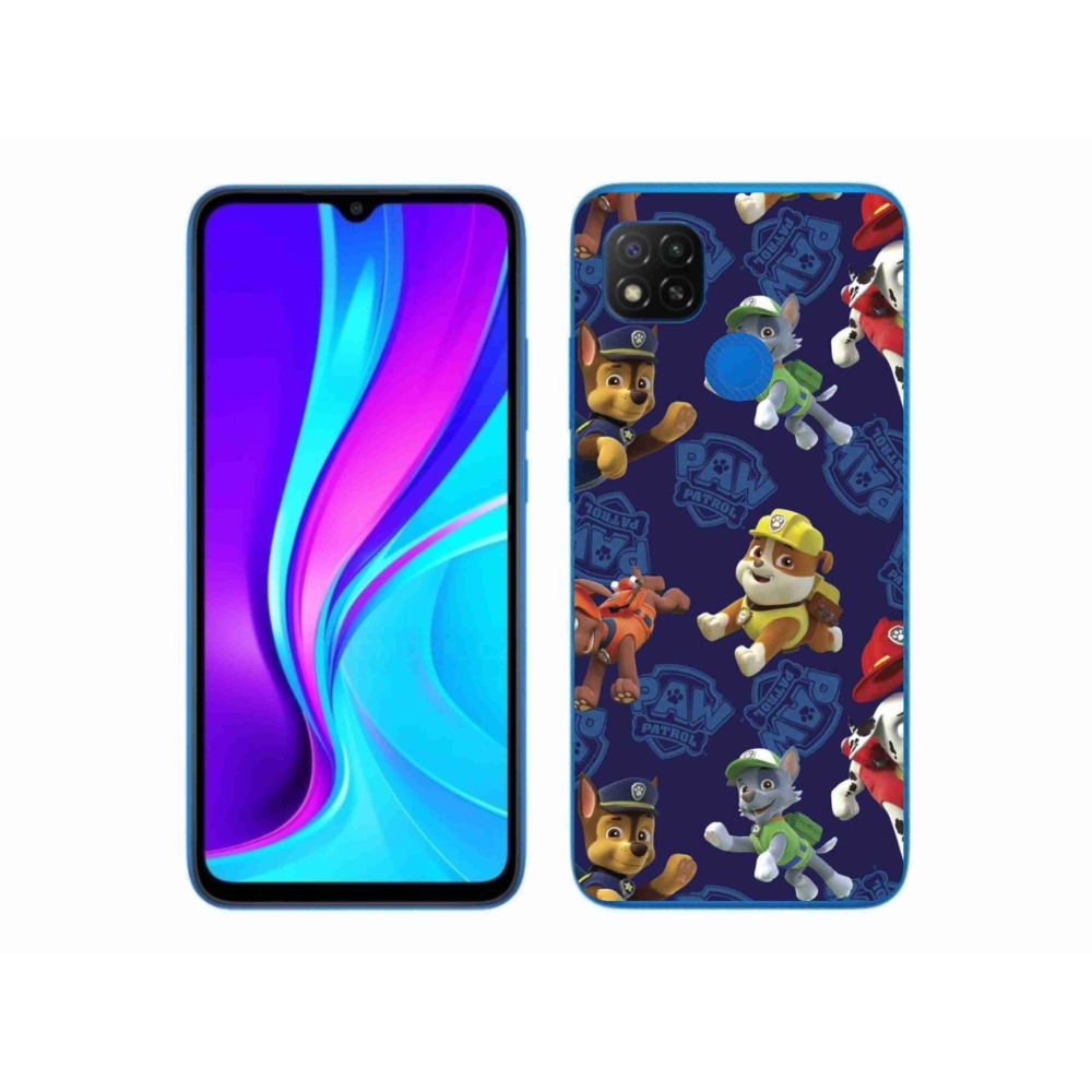 Gélový kryt mmCase na Xiaomi Redmi 9C - labková patrola 1