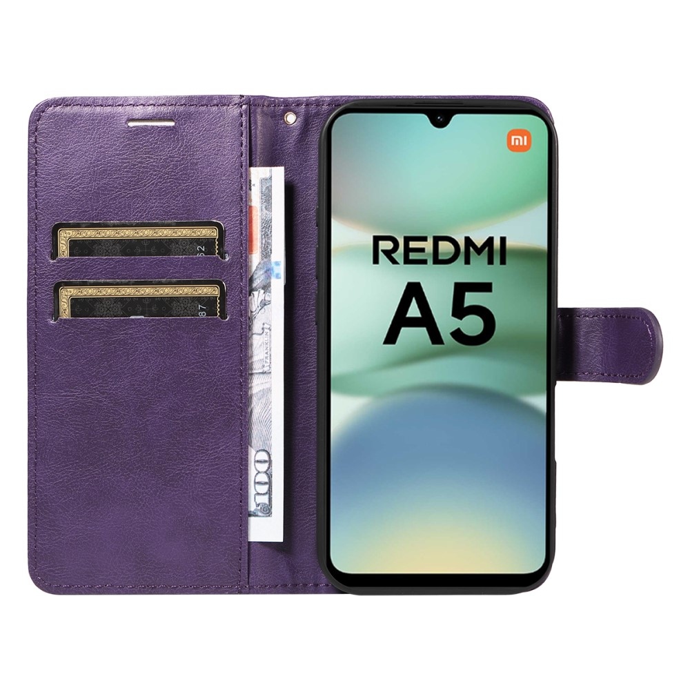 Wallet knižkové púzdro na Xiaomi Redmi A5 - fialové