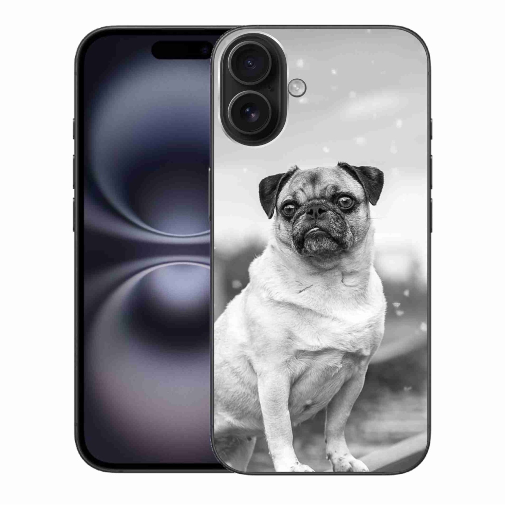 Gélový obal mmCase na iPhone 16 Plus - mops