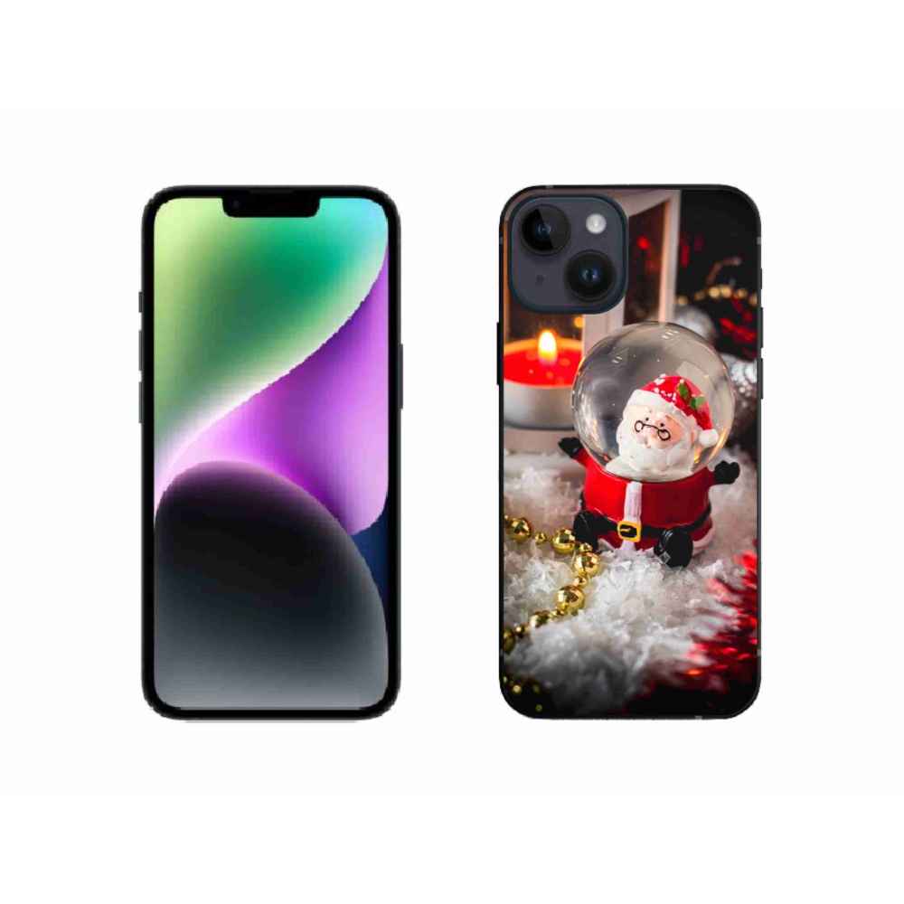 Gélový kryt mmCase na iPhone 14 - Santa Claus 1