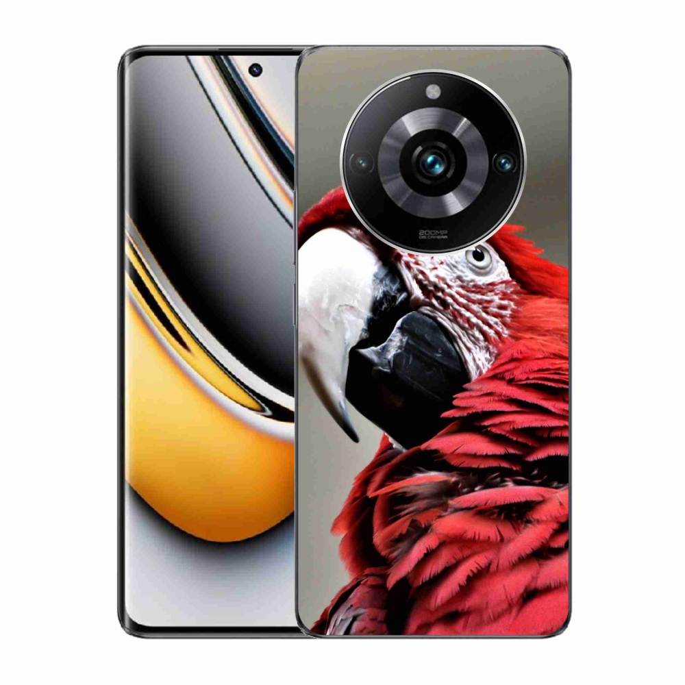 Gélový obal mmCase na Realme 11 Pro/11 Pro+ - papagáj ara červený