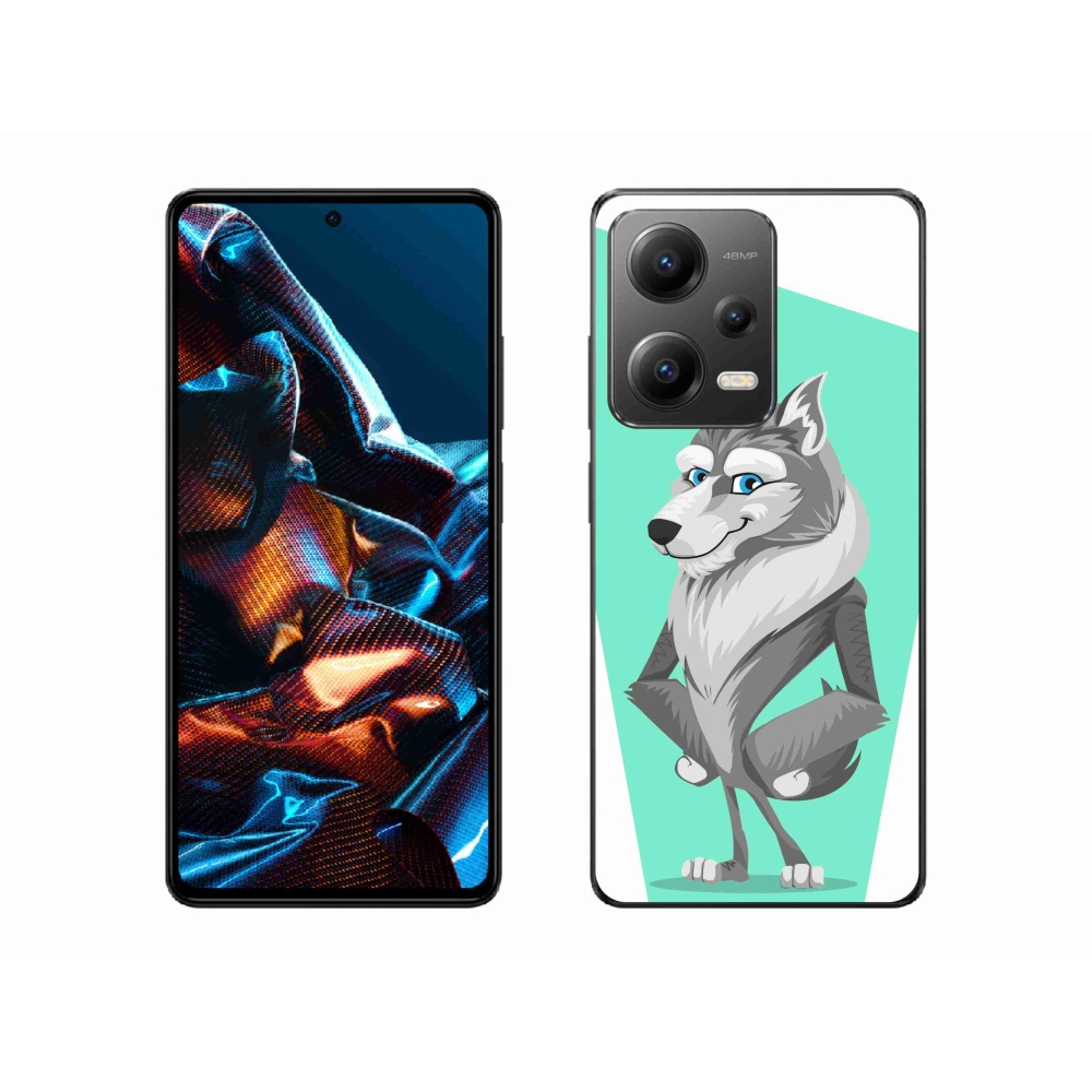 Gélový kryt mmCase na mobil Xiaomi Redmi Note 12 Pro 5G - kreslený vlk