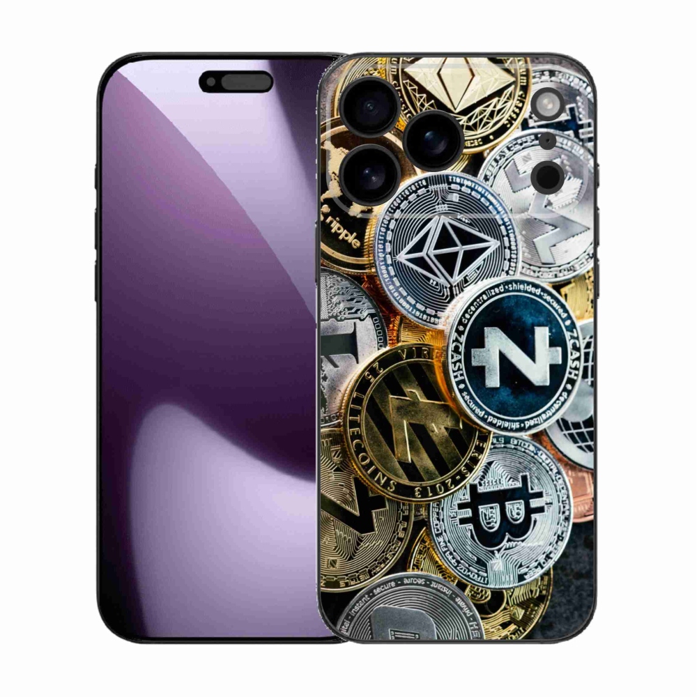 Gélový kryt mmCase na iPhone 17 Pro Max - kryptomeny