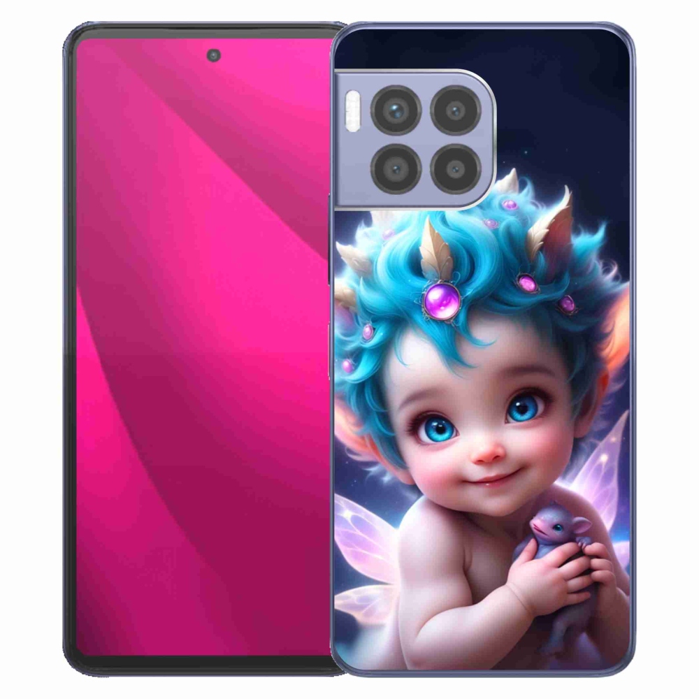 Gélový kryt mmCase na T-Mobile T Phone 2 Pro - dieťa s motýlími krídlami