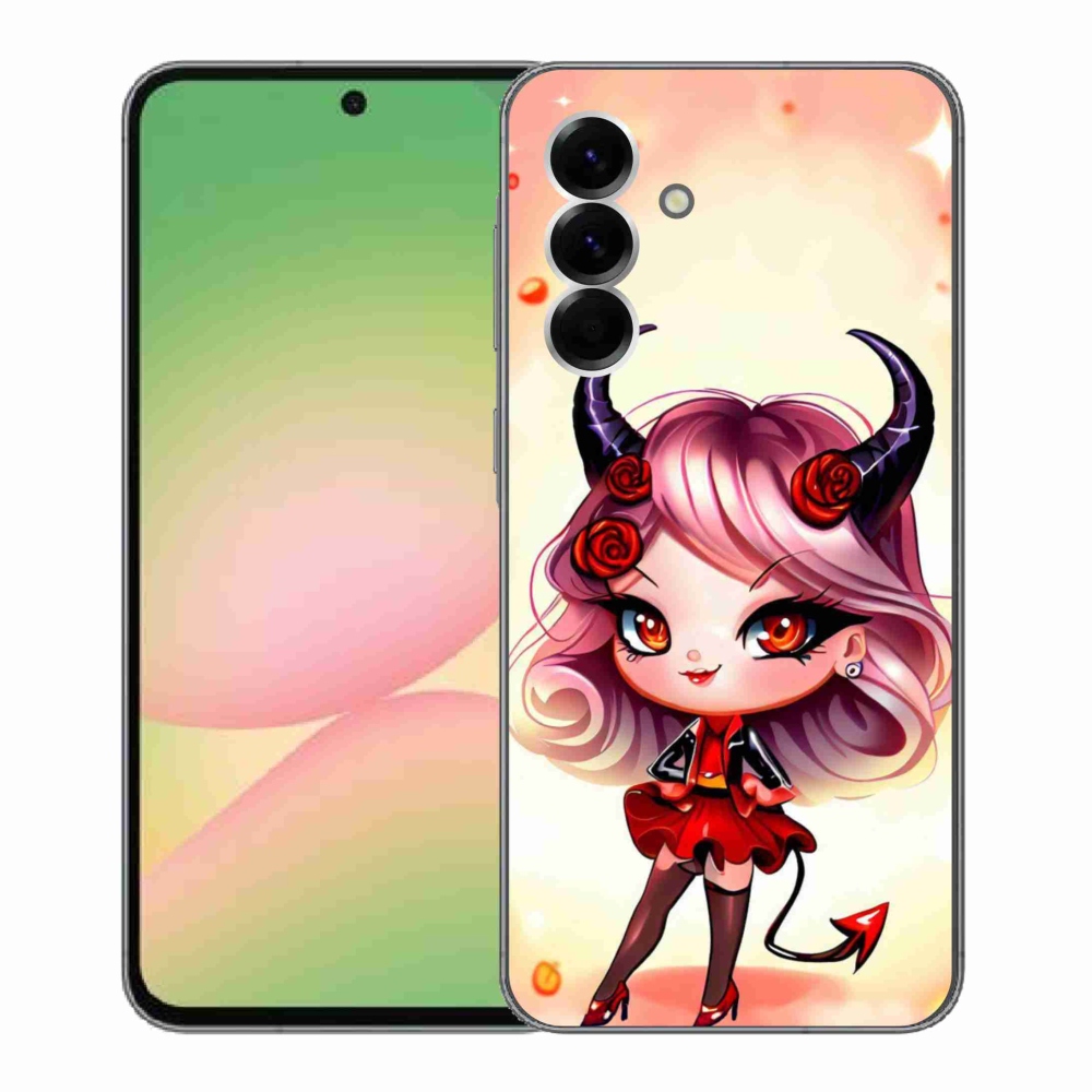 Gélový kryt mmCase na Samsung Galaxy A56 5G - kreslená čertica
