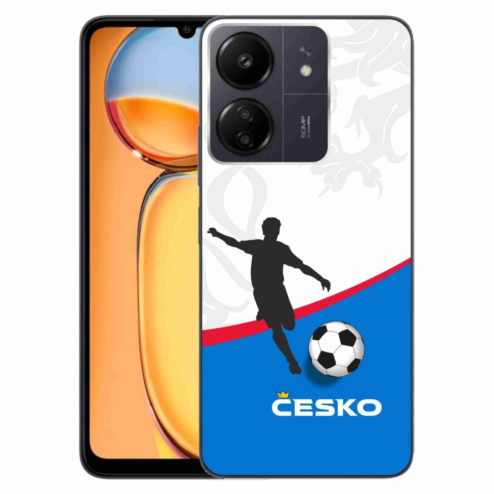 Gélový kryt mmCase na Xiaomi Poco C65/Redmi 13C - futbal Česko 1