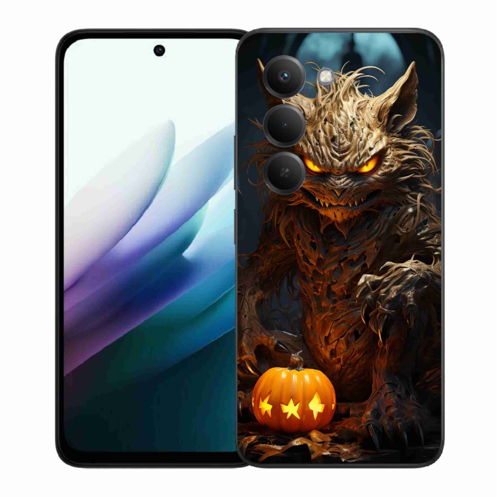 Gélový kryt mmCase na Xiaomi Redmi 15 4G/5G (171mm) - halloweenska príšera