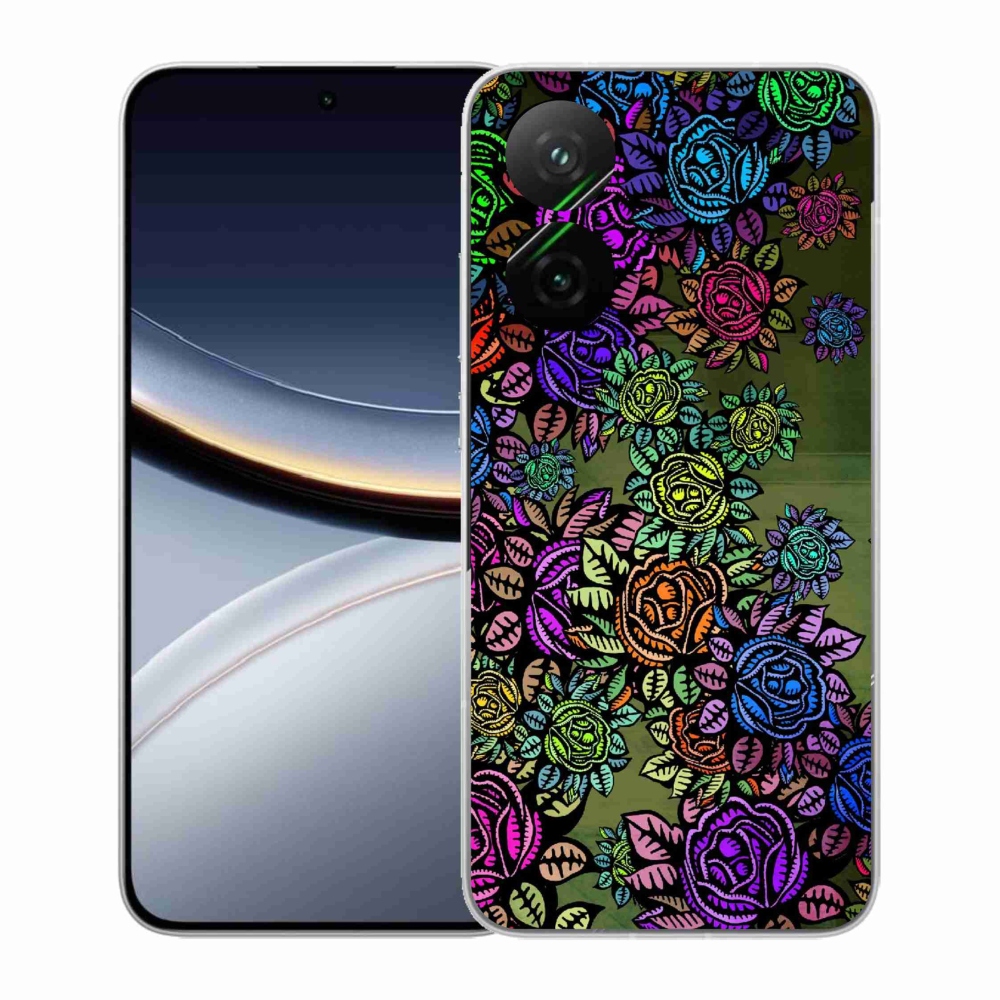Gélový kryt mmCase na Xiaomi Poco F7 5G - kvety 6