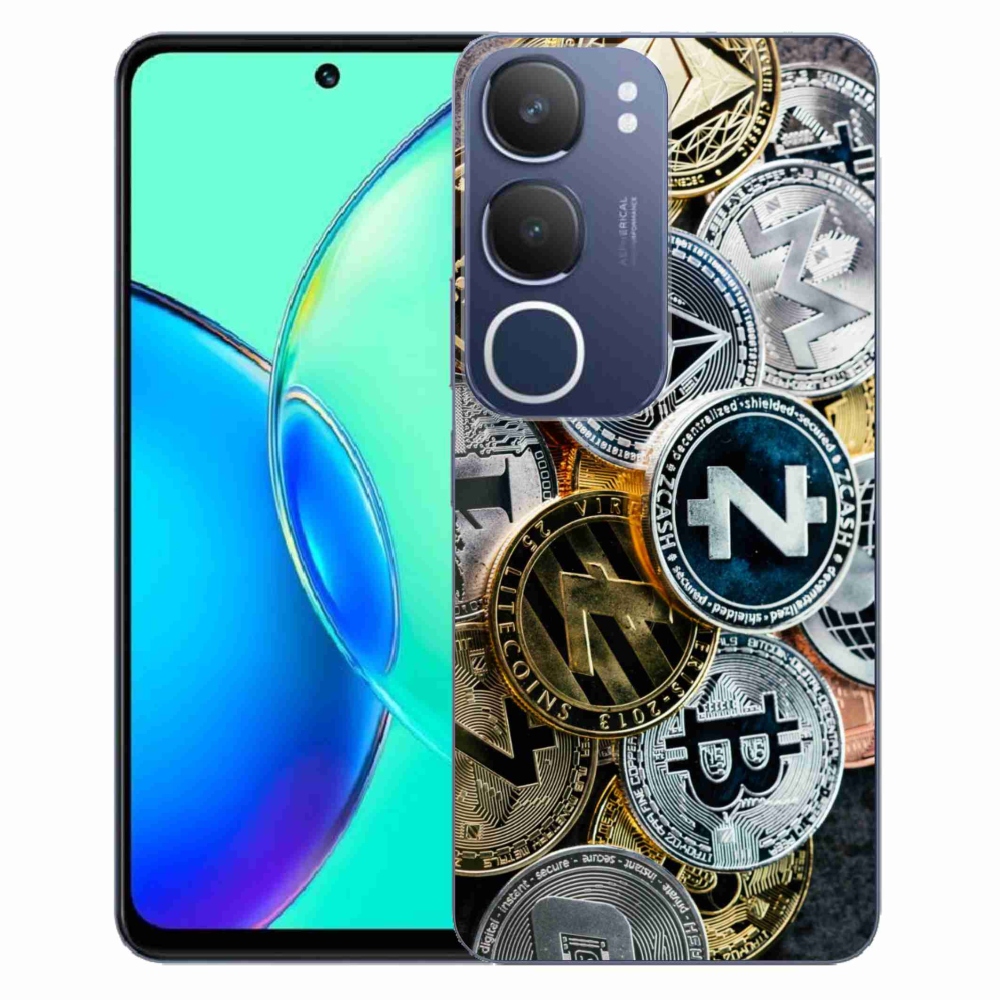 Gélový kryt mmCase na Vivo Y19s - kryptomeny
