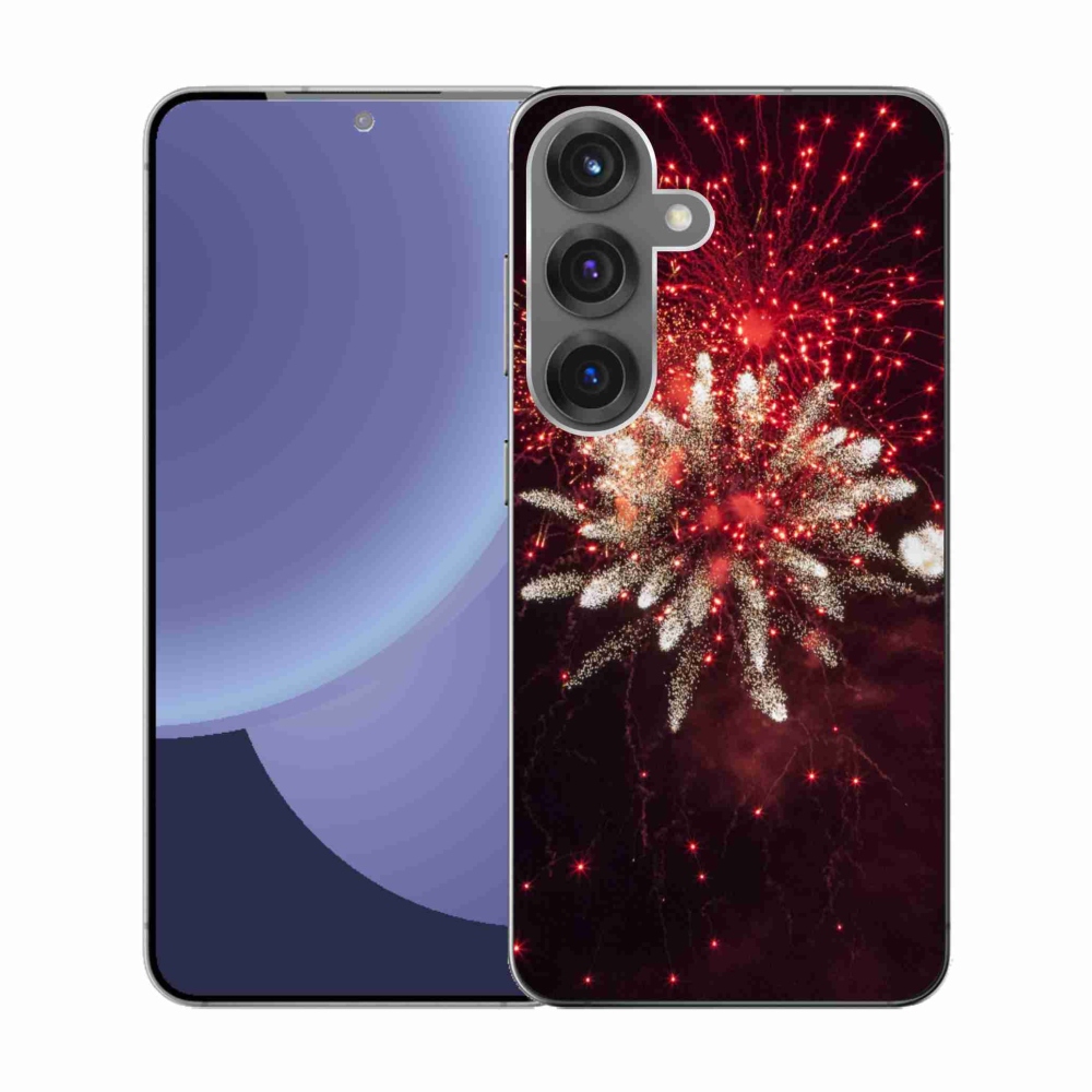 Gélový kryt mmCase na Samsung Galaxy S25 - ohňostroj