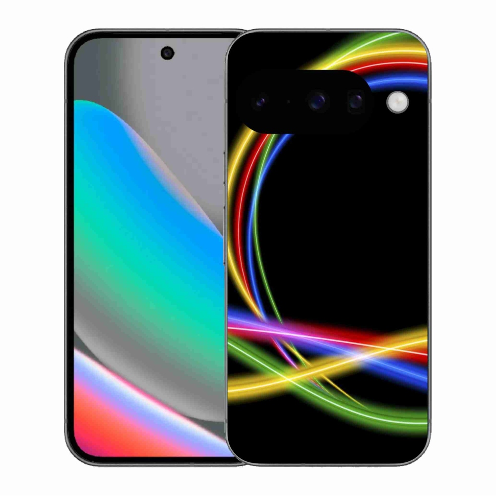 Gélový kryt mmCase na Google Pixel 10 - neónové kruhy