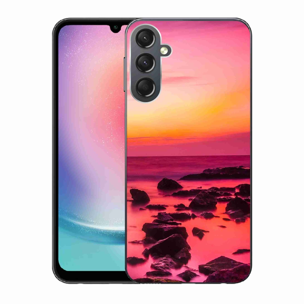 Gélový kryt mmCase na Samsung Galaxy A24 - more a žiara