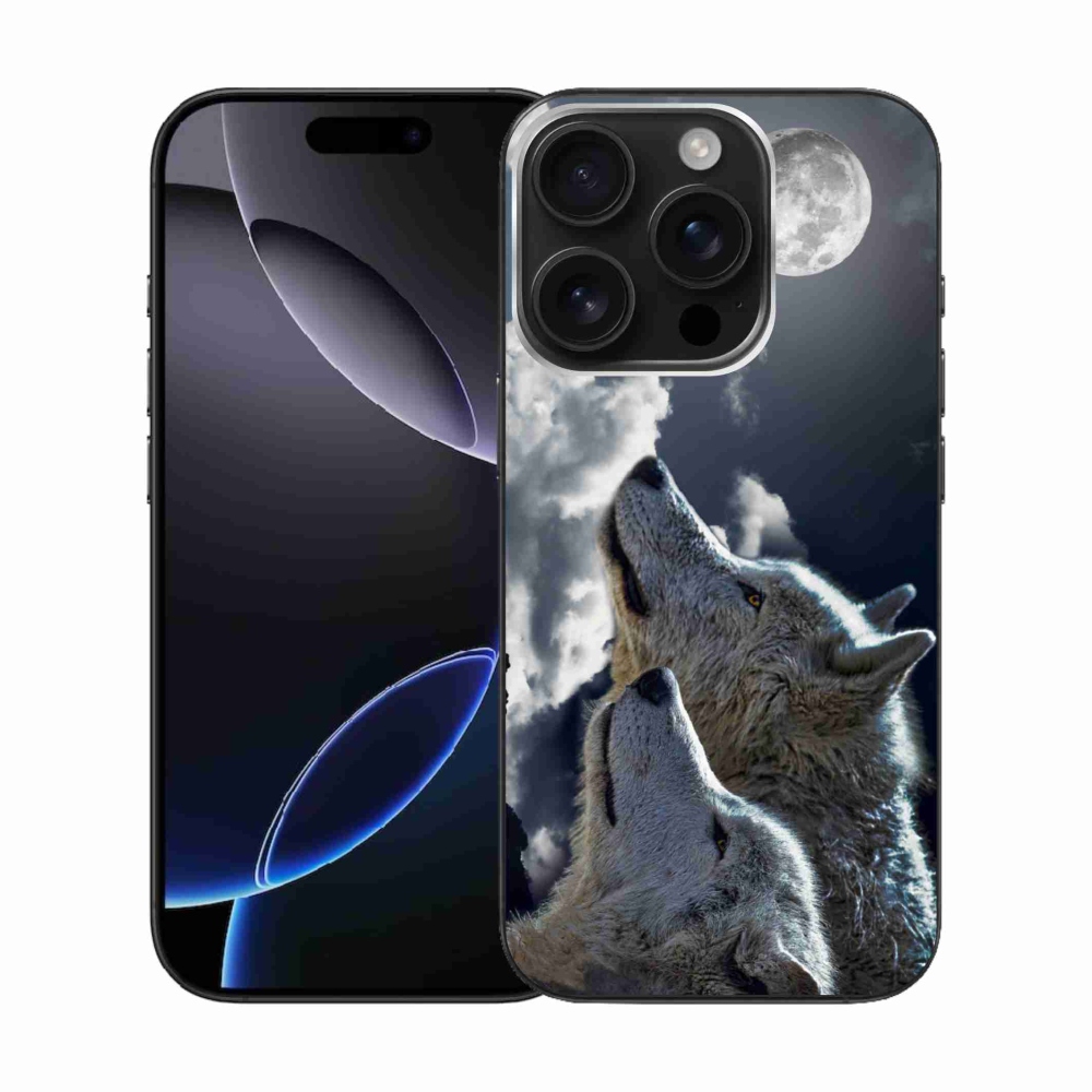 Gélový kryt mmCase na iPhone 16 Pro - vlci