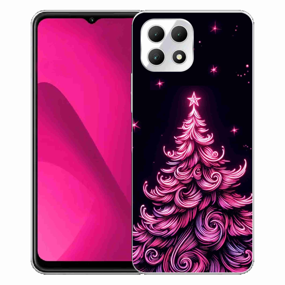 Gélový kryt mmCase na T-Mobile T Phone 2 - neónový vianočný stromček 2