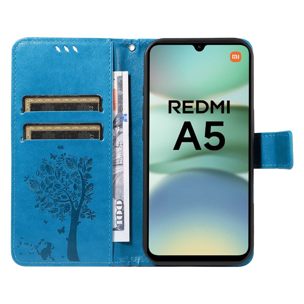 Trees knižkové púzdro na Xiaomi Redmi A5 (173.45x79.35x8.45mm) - modré