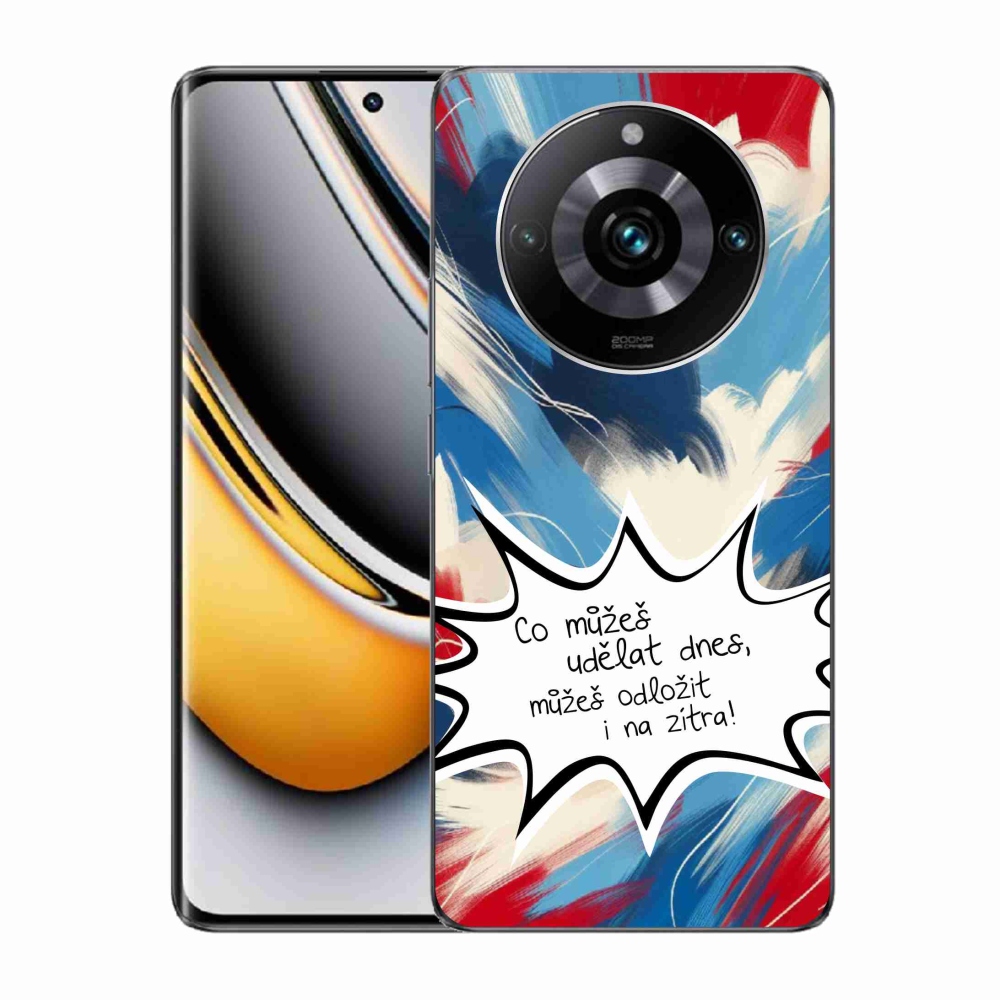 Gélový kryt mmCase na Realme 11 Pro/11 Pro+ - vtipný text 9 biele pozadie