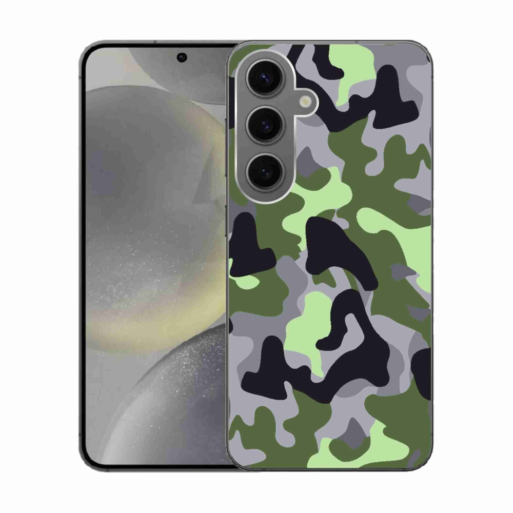 Gélový kryt mmCase na Samsung Galaxy S24 - maskáčový vzor 7