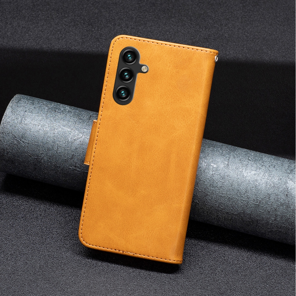 Case knižkové púzdro na Samsung Galaxy S25 FE - žlté