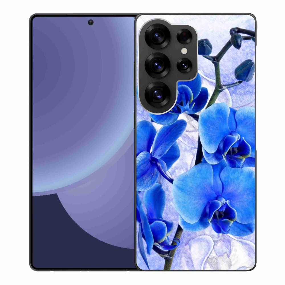 Gélový kryt mmCase na Samsung Galaxy S25 Ultra - modré kvety